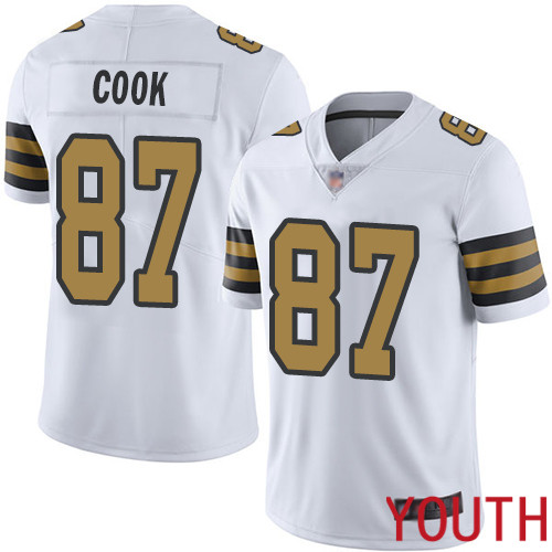 New Orleans Saints Limited White Youth Jared Cook Jersey NFL Football #87 Rush Vapor Untouchable Jersey